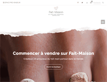 Tablet Screenshot of fait-maison.com